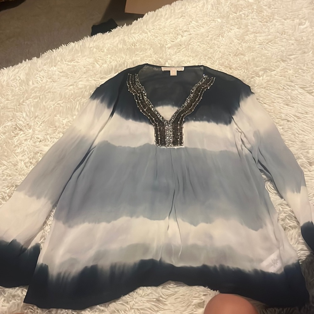 Michael Kors boho sheer shirt
